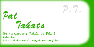 pal takats business card